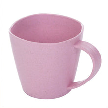 Load image into Gallery viewer, Healthy Wheat Straw Mugs Eco-friendly Durable Cups With Handgrip Brief Milk Coffee Cup Thick Anti-hot Tea Beverage Cups Mug
