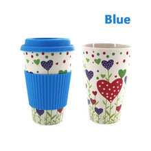 Load image into Gallery viewer, New Travel Reusable Bamboo Fibre Coffee Cup Eco-Friendly Coffee Mugs Drink Cup
