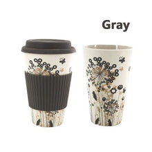Load image into Gallery viewer, New Travel Reusable Bamboo Fibre Coffee Cup Eco-Friendly Coffee Mugs Drink Cup
